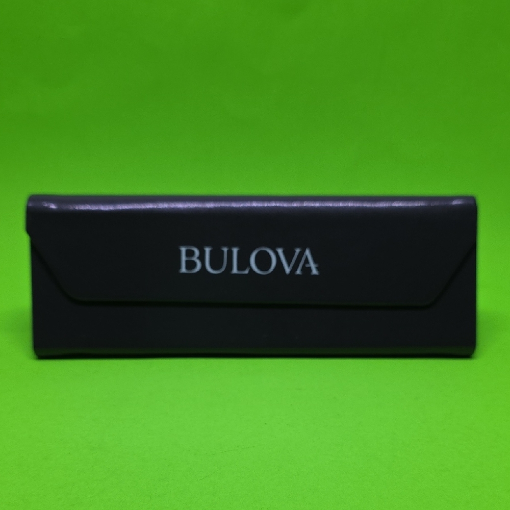 Bulova Eyeglass Gray Case Triangular Shape (Case Only)